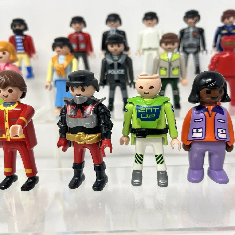 Playmobil Figures Pirate Cops Surfer Dragon Rider Horse People Kids Toy Set lot‎